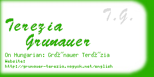 terezia grunauer business card